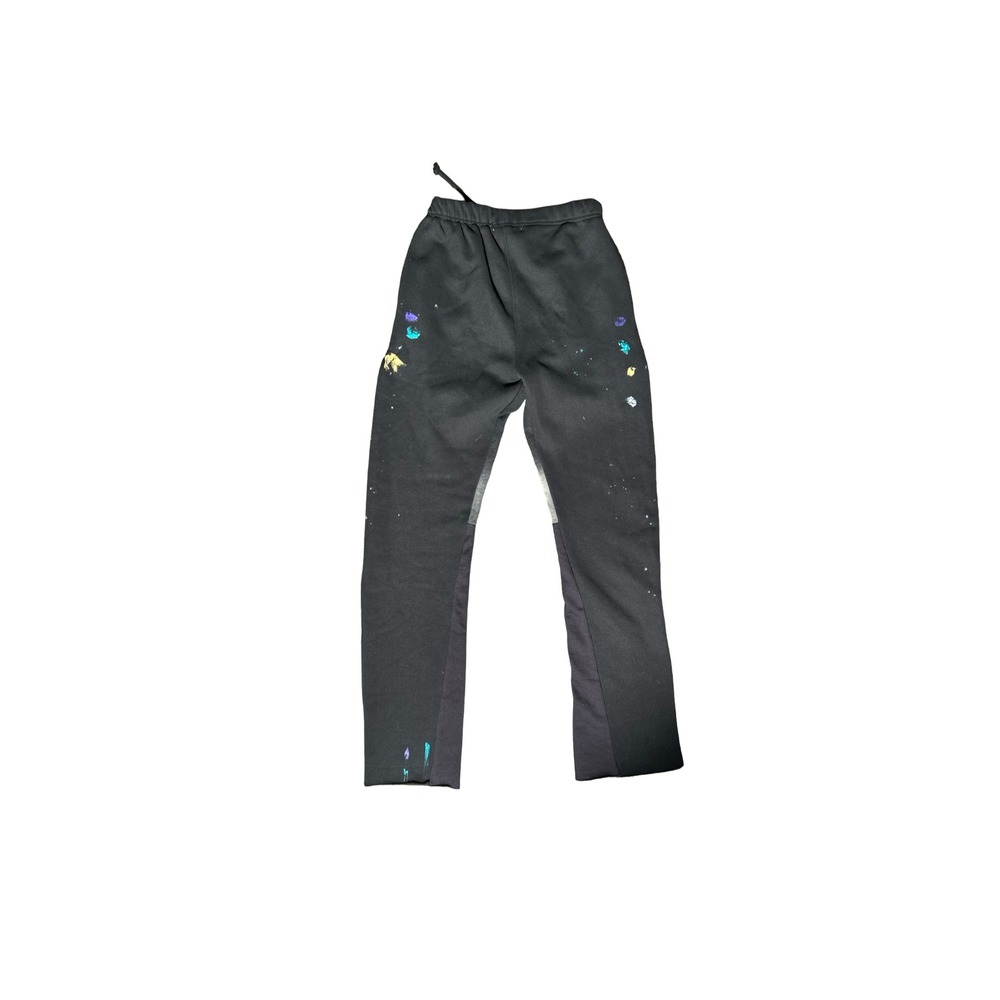 mnml Black Jogger Pants Size M Paint Splatter Slight Flare Drawstring
